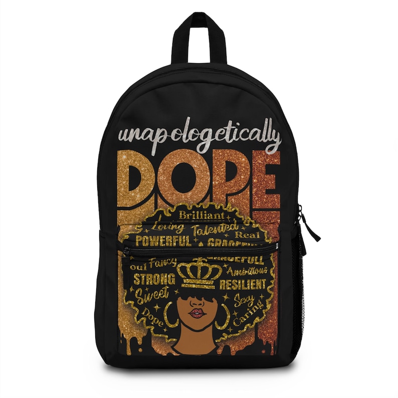 Unapologetically Dope Backpack, Black Girl Magic Backpack: Fashion ...