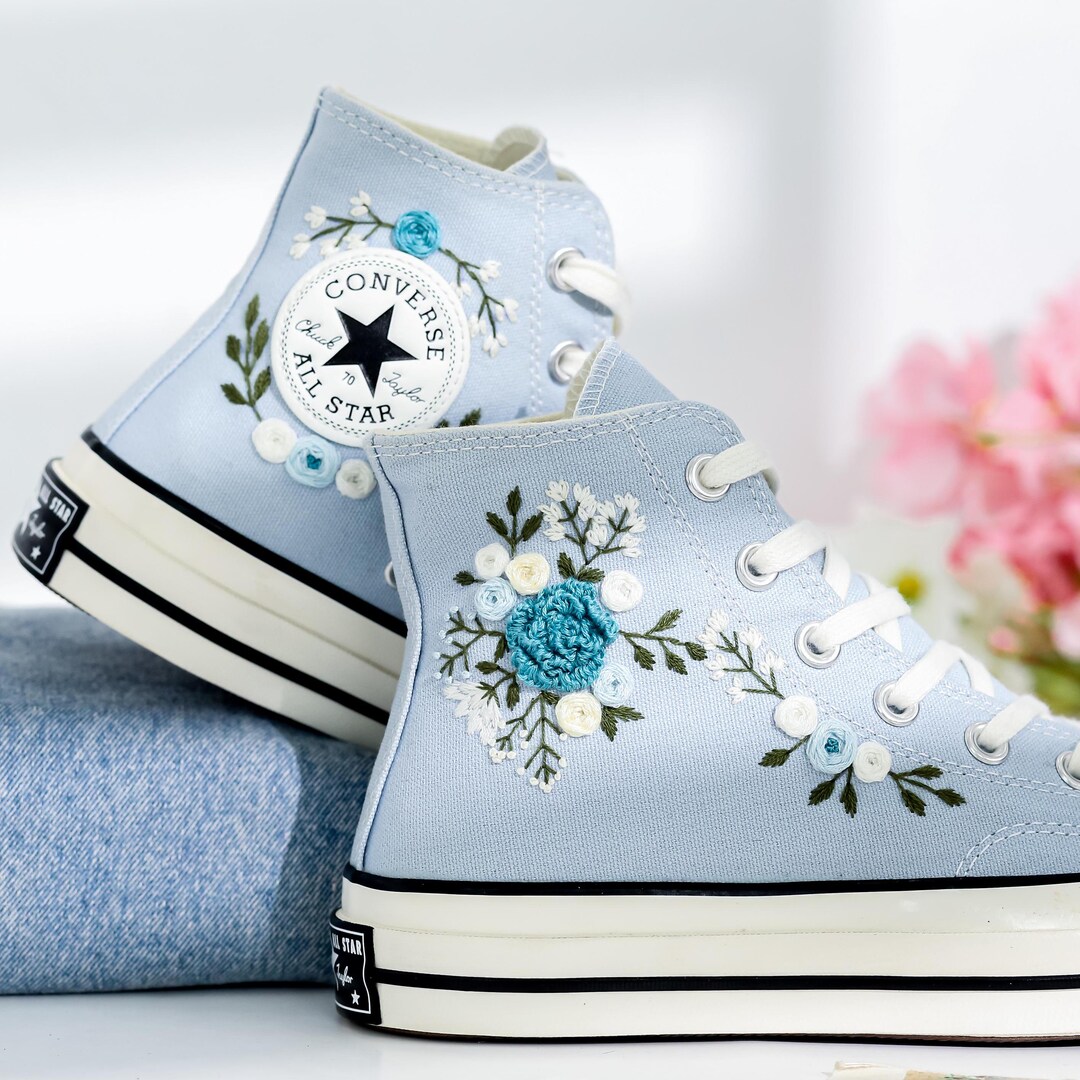 Ginnastica Converse Bianche Con Stella Blu Converse Chuck Taylor