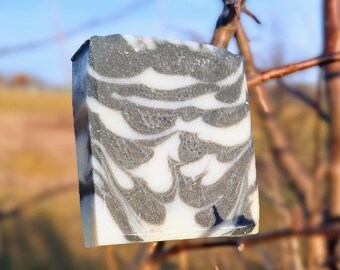 Activated Charcoal and Pumice Scrub Handmade Bar Soap