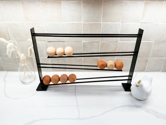 Modern Fresh Egg Holder Stylish Metal Egg Display Rack Countertop Egg  Organizer 