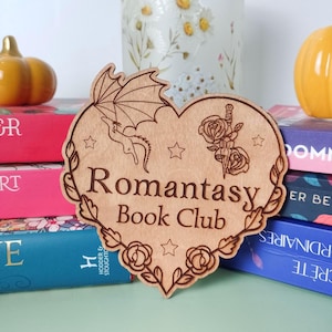 Znak biblioteczny, Dekoracja książki, Klub książki Romantasy, Prezent dla czytelnika fantasy, Dekoracja smoka