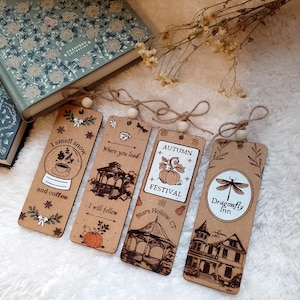 Houten boekenlegger geïnspireerd op Gilmore Girls | Cadeau voor lezers | Cadeau voor boekenliefhebbers | Boekenlegger met sterren