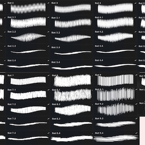 Ikat Procreate penselset: 48 digitala konstverktyg (digital nedladdning)