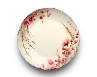 Autumn Botanical Dinner Plate – Unbreakable 10" Fine China Style