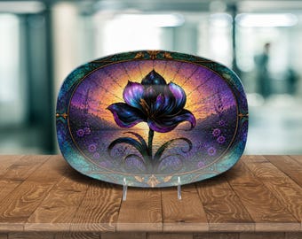 Unbreakable Midnight Bloom Platter