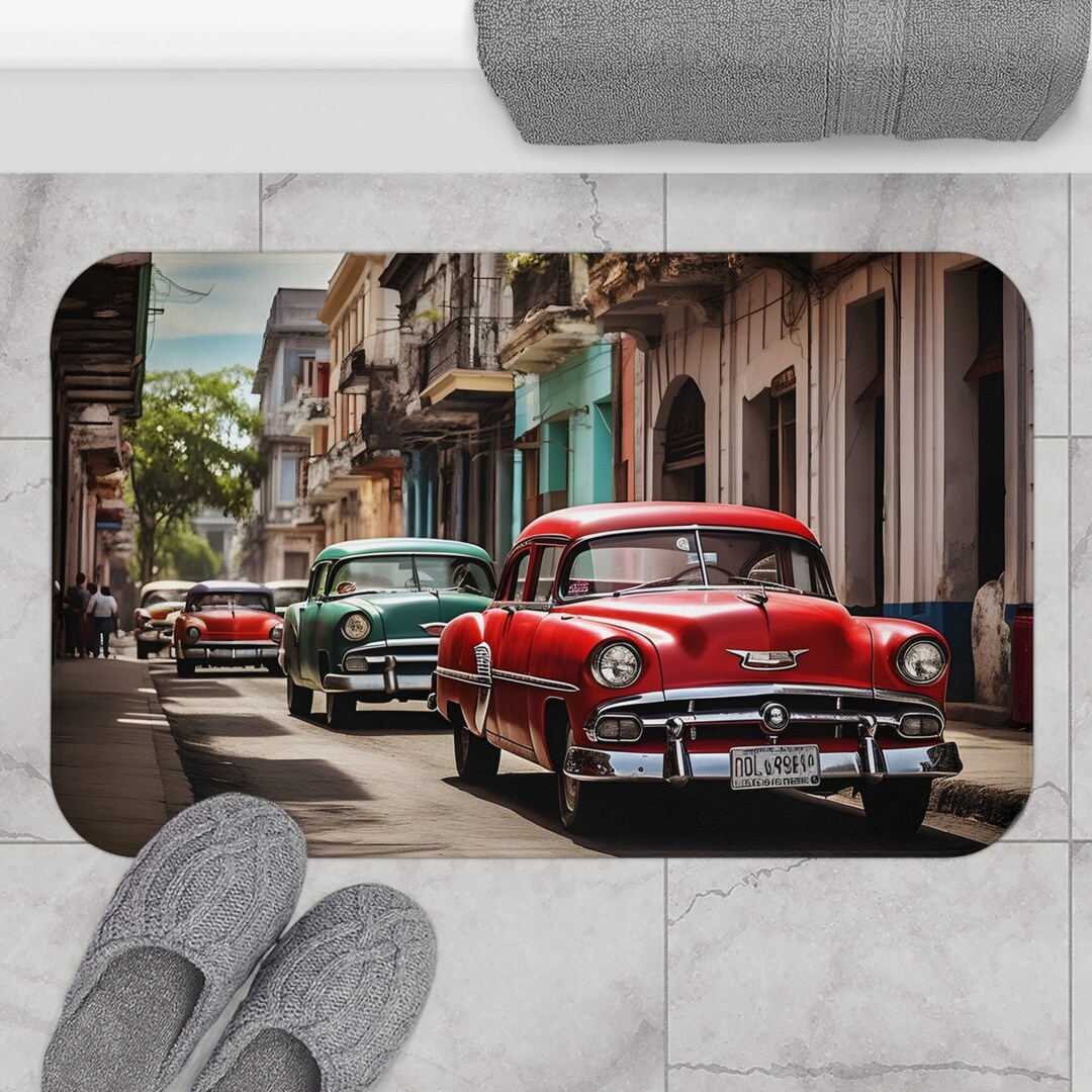 Classic Car Bath Matgifted Mattingcustomer Door Mats Gifted Etsy