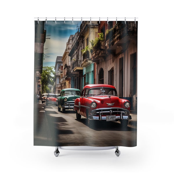 Classic Car Shower Curtains Etsy