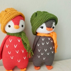 Penguin Toys, Amigurumi doll, Handmade Penguin, Crochet Penguin toys, Crochet Animals, Stuffed Toys, Stuffed Animals, gift to children