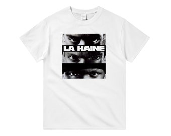 La Haine, Hatred, Mathieu Kassovitz, Vincent Cassel, 1995 - HQ Movie Print T-Shirt, Heavyweight Unisex Crewneck
