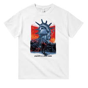 Escape from New York, John Carpenter, Kurt Russel, 1981 - T-shirt imprimé film HQ, col rond unisexe épais