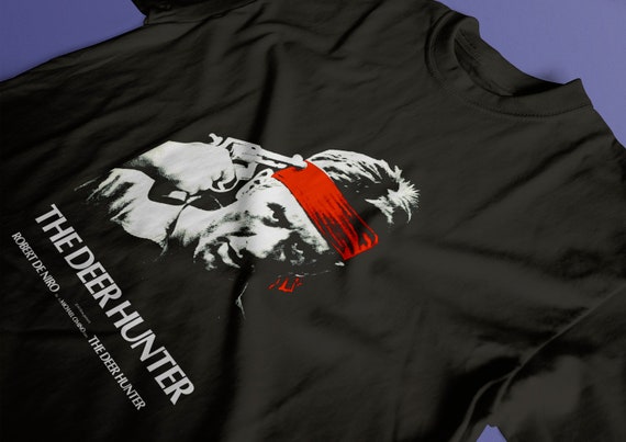 00's The Deer Hunter Robert De Niro Tシャツ The Deer Hunter Robert De NIRO Retro Movie T Shirt S Black