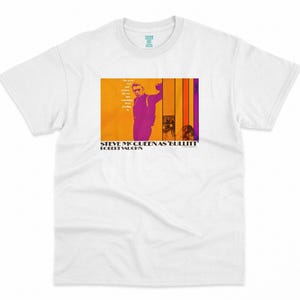 Bullitt, Peter Yates,  Steve McQueen, 1968 - HQ Retro Movie Print T-Shirt, Heavyweight Unisex Crewneck