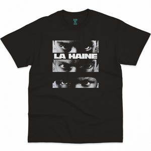 La Haine, Hatred, Mathieu Kassovitz, Vincent Cassel, 1995 - HQ Movie Print T-Shirt, Heavyweight Unisex Crewneck