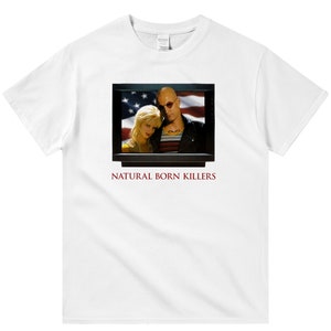 Natural Born Killers, Oliver Stone, Woody Harrelson, Juliette Lewis, 1994 - HQ Retro Movie Print T-Shirt, Heavyweight Unisex Crewneck