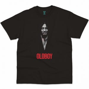 Oldboy, Park Chan-wook, Choi Min-sik, 2003 - HQ Retro Movie Print T-Shirt, Heavyweight Unisex Crewneck
