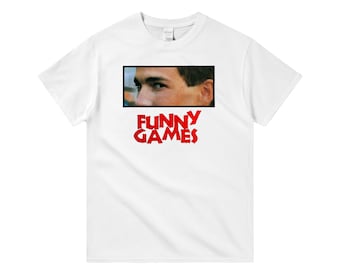 Funny Games, Michael Haneke, 1997 - HQ Retro Movie Print T-Shirt, Heavyweight Unisex Crewneck