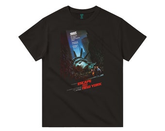 Escape from New York, John Carpenter, Kurt Russel, 1981 - HQ Movie Print T-Shirt, Heavyweight Unisex Crewneck