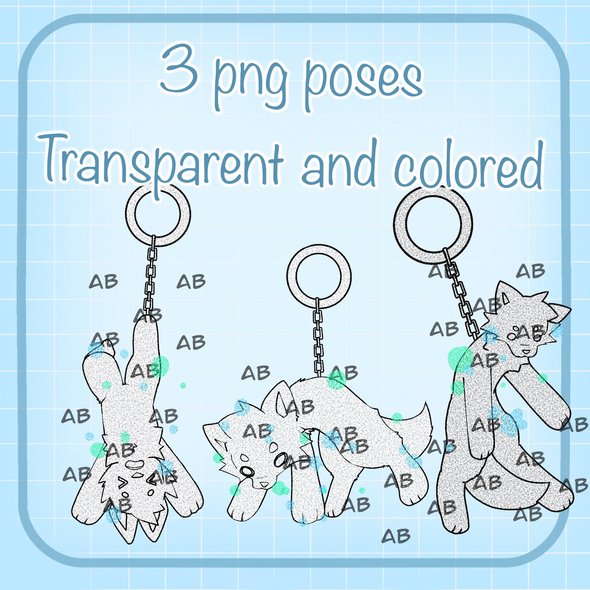 Furry Keychain YCH Pose Bases - Etsy