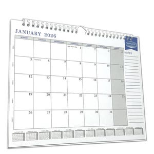 2026 Wall Calendar Easy Glance Monthly Planner Notes