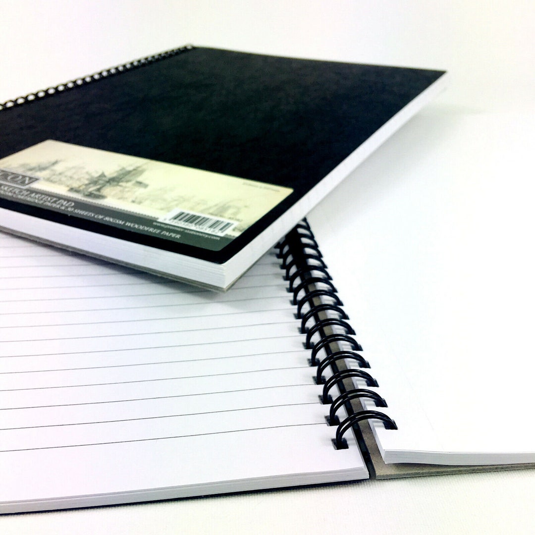 A4 Sketch Pad: Wire Bound Artist Sketchbook - Blank & Ruled - Etsy UK