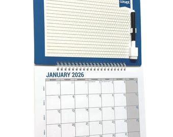 2026 Monthly Wall Calendar with Dry Erase Board & Marker