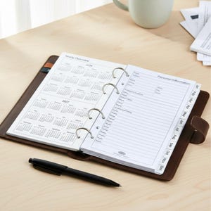 2026 Personal Diary Refill Weekly Organiser Planner Week on Two Pages Filofax Compatible image 3