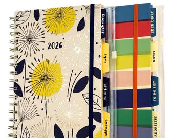 2026 A5 Week to View Diary: Dandelions or Xylophone Cover