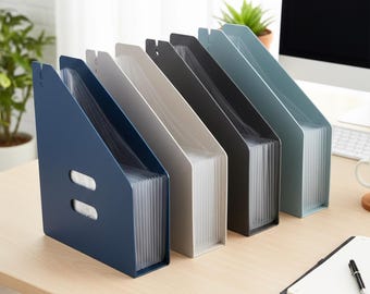 A4 Expanding Folder Magazine File Holder Desk Tidy Newspaper Stand 13 Pockets Filing Organiser