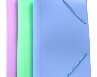 Pastel Expanding File Organiser: A4 12-Pocket Document Storage