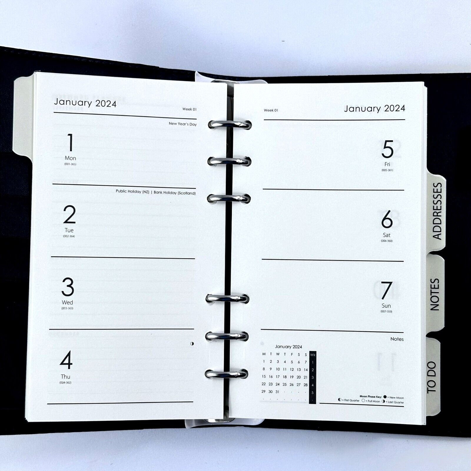 2024 Organiser Refillable Diary Weekly Planner Daily Agenda Appointment