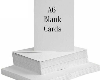 Blank Cards Plain Envelopes White Colour Card Making DIY Greeting Cards Birthday's wedding's Baby shower Christmas New year party Invites