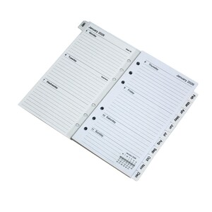 2026 Personal Diary Refill Weekly Organiser Planner Week on Two Pages Filofax Compatible image 6