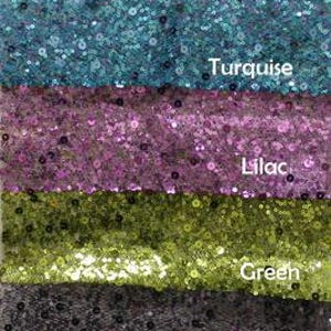 Sequin Fabric on Sheer Material ,2- Way Stretch, Two Size Sequin fabric | 52 Inch. In Width, | Home Decor - SRINKLE