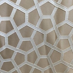 Taupe Wedding Tablecloth, Jacquard Polyester Dining Linen, Sapphire Bridal Reception Decor, Custom Size Cover Available