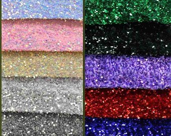 May include: A variety of sequin fabrics in different colors, including white, light blue, pink, gold, silver, gray, red, blue, green, and black.