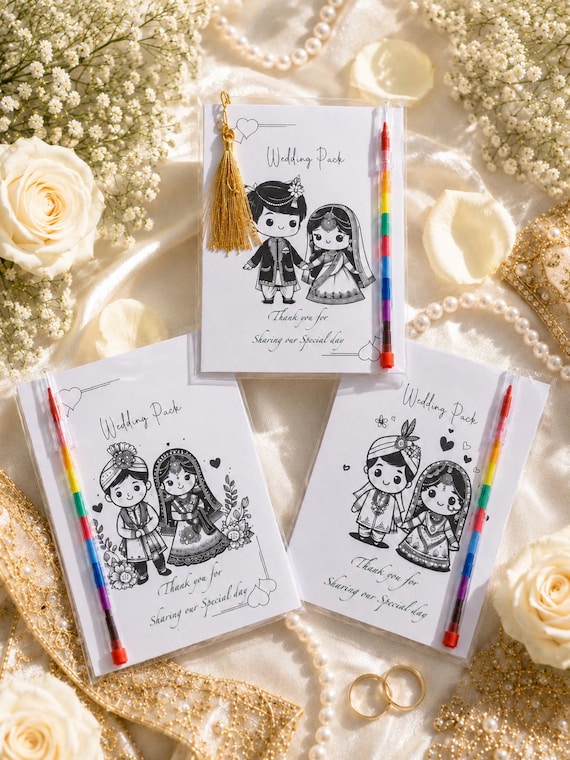 Wedding Activity Pack, Indian wedding favour, A6 SIZE, children wedding pack, wedding favour, kid wedding activity, wedding, islamic wedding