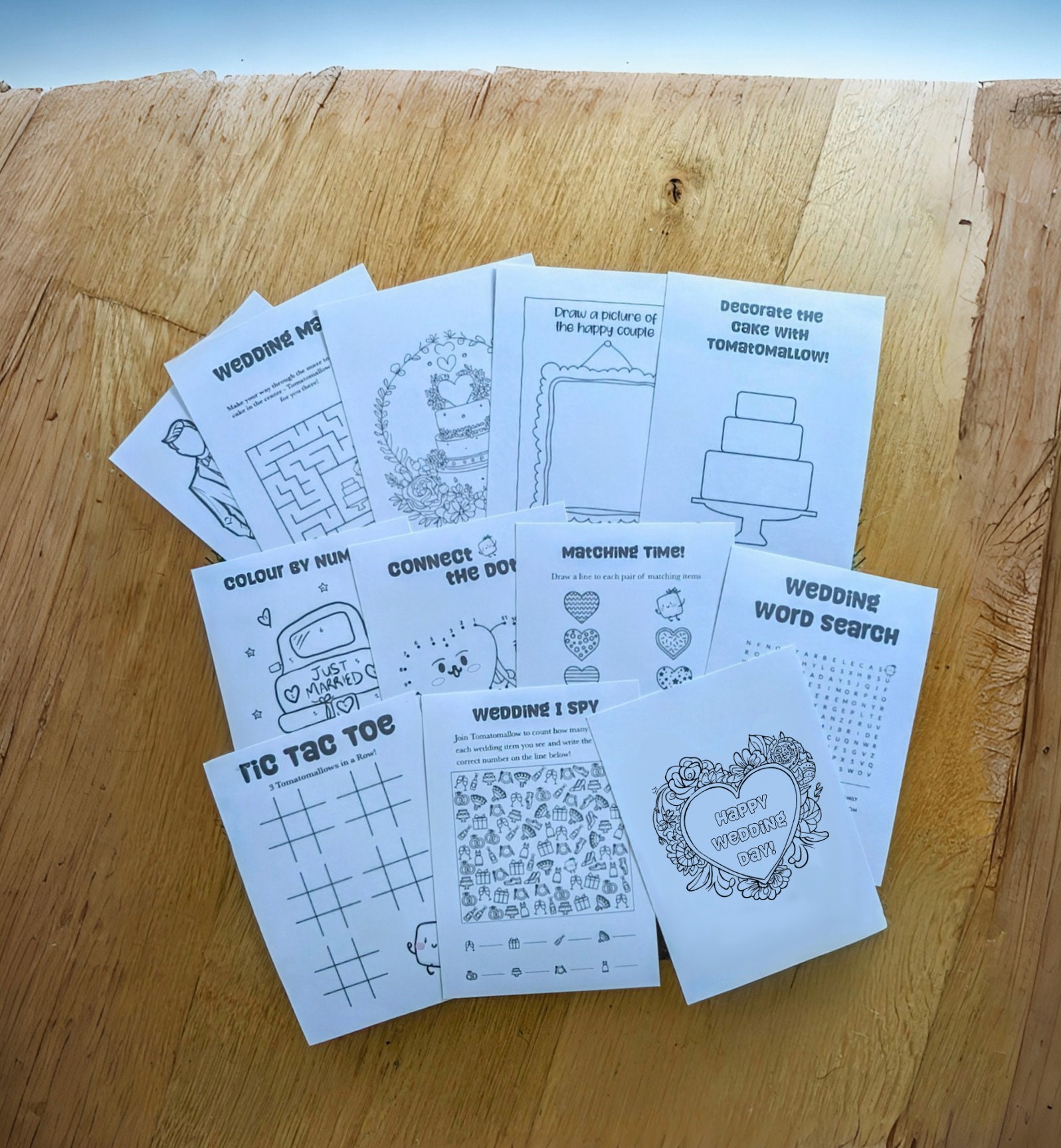 Wedding Children Activity Pack, A6 Size, Personalised Pack, Wedding ...