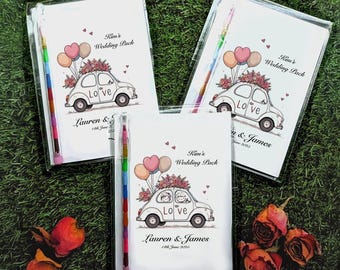 Wedding Activity Pack, children wedding activity pack, kid wedding favour, child wedding pack, wedding colouring pack, party filler, A6 size