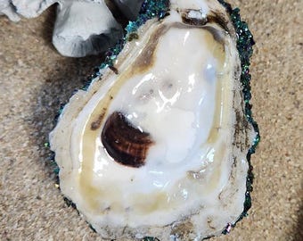 oyster shell trinket dish, ring holder, gift