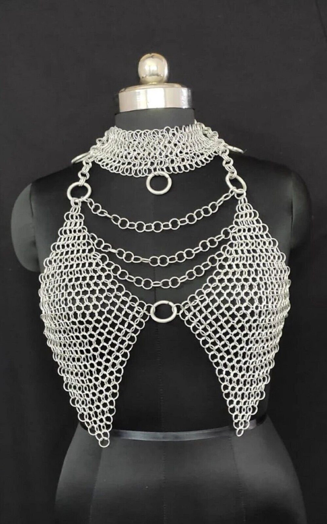 Chain Mail Top Medieval Aluminium Butted 10 Mm Top for Larp Cosplay