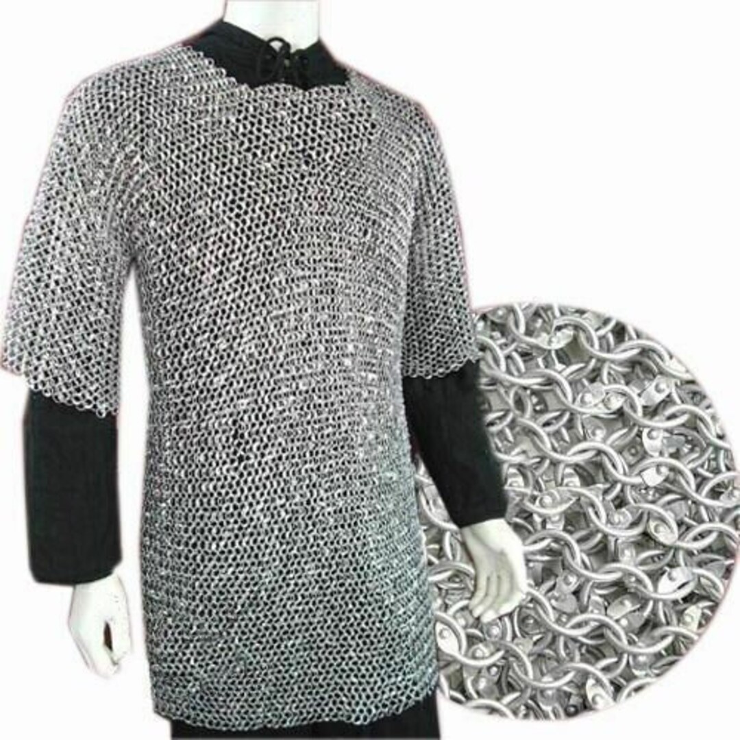 Aluminum Riveted Chainmail Armor 9 Mm Aluminum Chain Mail - Etsy