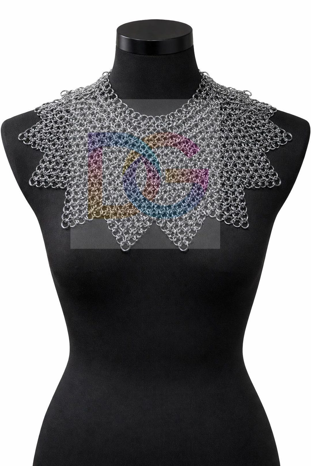 Medieval Chainmail Neck Guard, Crusader Chain Link Coif, Metal Armor ...