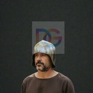 German Sallet Helmet Open Face Medieval Knight Helm | Reenactment LARP Armor image 7