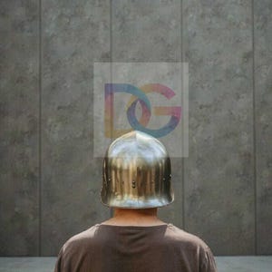 German Sallet Helmet Open Face Medieval Knight Helm | Reenactment LARP Armor image 10