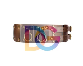 Handmade Medieval Broad Leather Belt | Genuine 3–3.5 mm | Fantasy Armor Waist Belt | LARP
