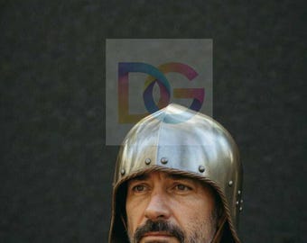 Deutscher Schallerhelm Jethelm Mittelalterlicher Ritterhelm | Reenactment LARP Rüstung