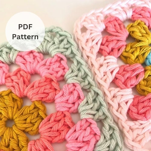 Easy Granny Square Blanket Pattern
