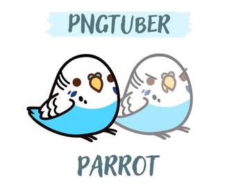 Papagei PNGtuber | Niedliches Vtuber Modell | Chibi | Papagei | Zucken | Youtube | Download PNG PNG Datei
