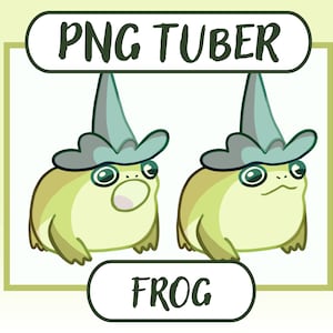 Frog PNGtuber | Cute Vtuber Model | Chibi | Froggy | Twitch | Youtube | Stream PNG Tuber Ready To Use