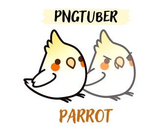 Papagei PNGtuber | Niedliches Vtuber Modell | Chibi | Papagei | Zucken | Youtube | Download PNG PNG Datei